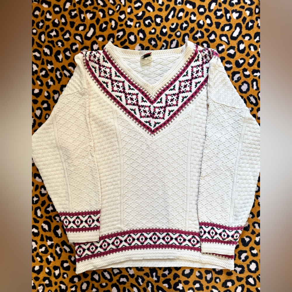 Women's Vintage Patterned Sweater
